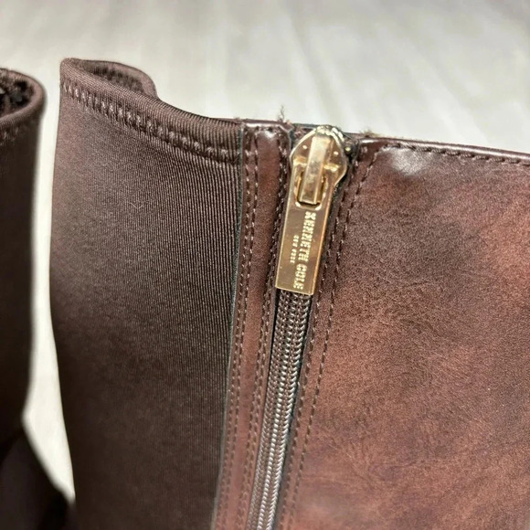 Kenneth Cole Classic Kennedy Scuba Boots flat heel in Brown size 4 - Picture 2 of 12